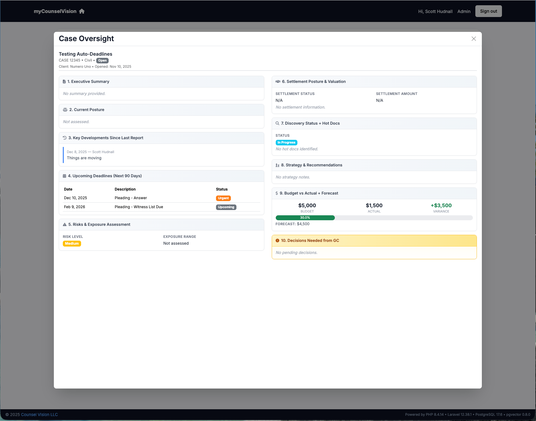 general counsel view